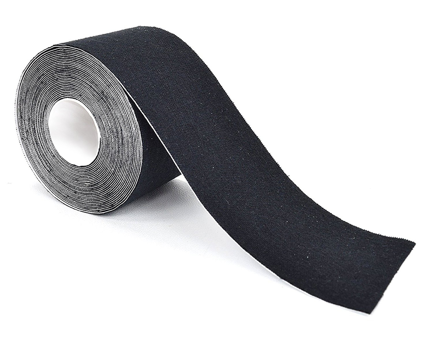 Black Kinesiology Tape on a white background