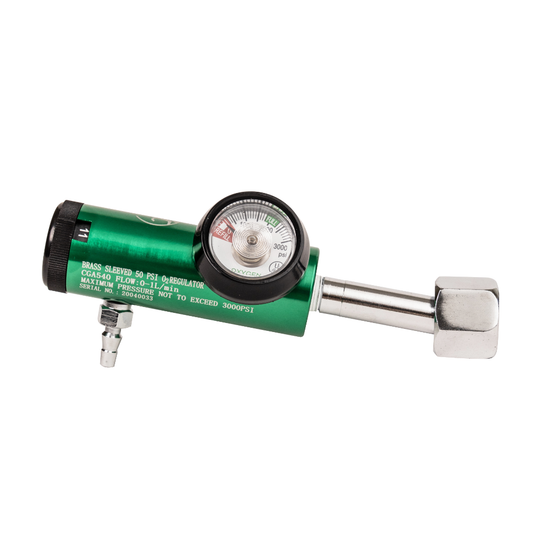 A 540 Pediatric Regulator, green, on a white background.