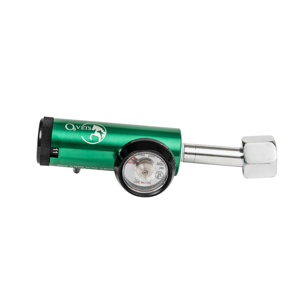 A 540 Pediatric Regulator, green and showing the logo, on a white background.