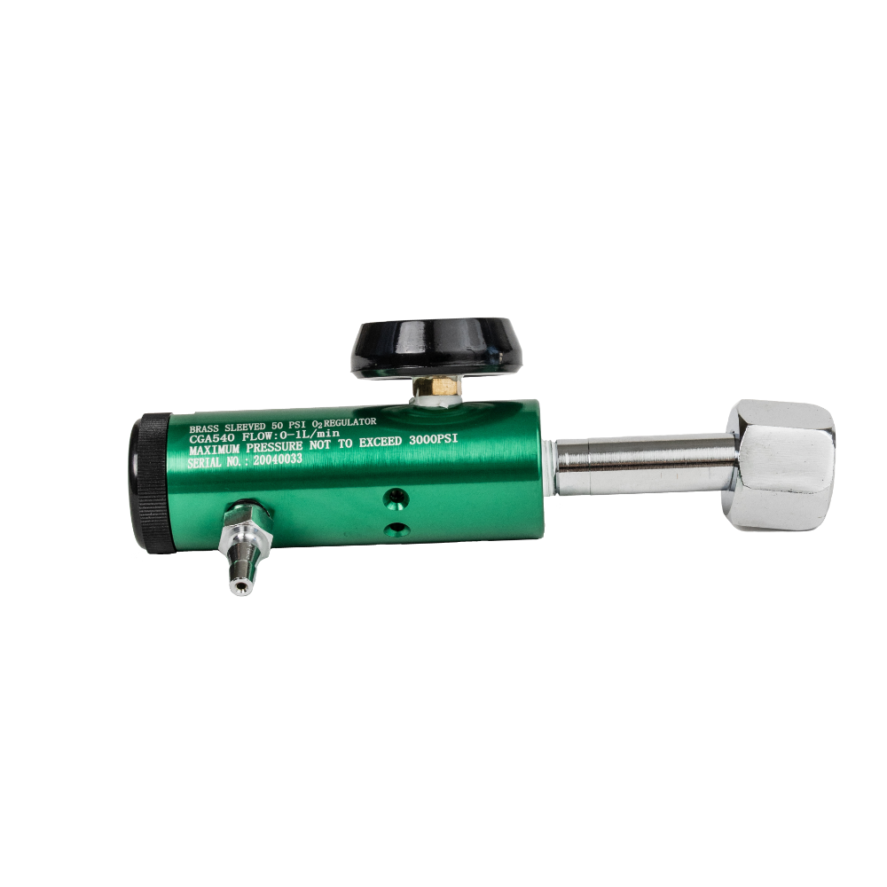 A 540 Pediatric Regulator, green, on a white background.