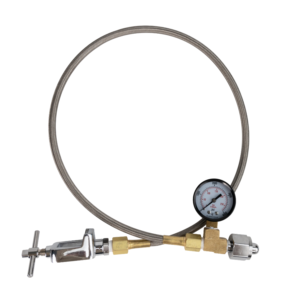 870-540 (Medical to Industrial) Oxygen Transfill Hose on a white background