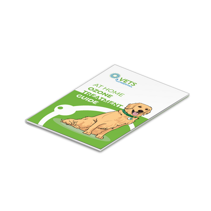 At home treatment guide booklet on a white background.
