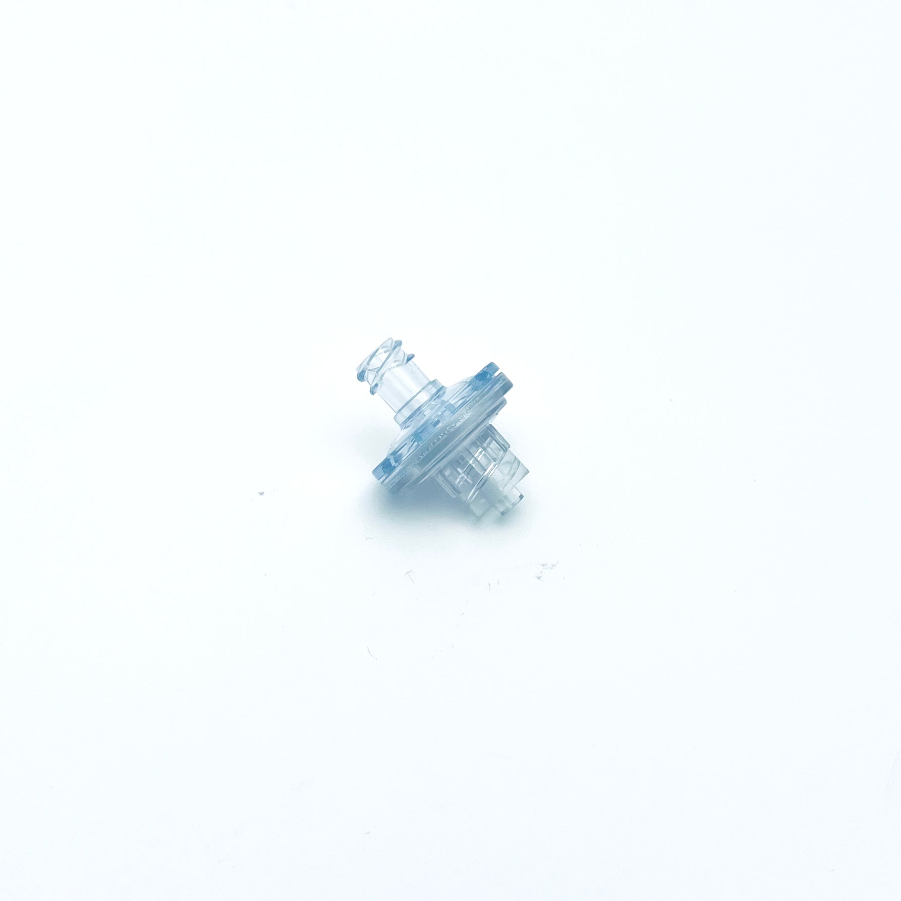 Hydrophobic valve, clear, white background 